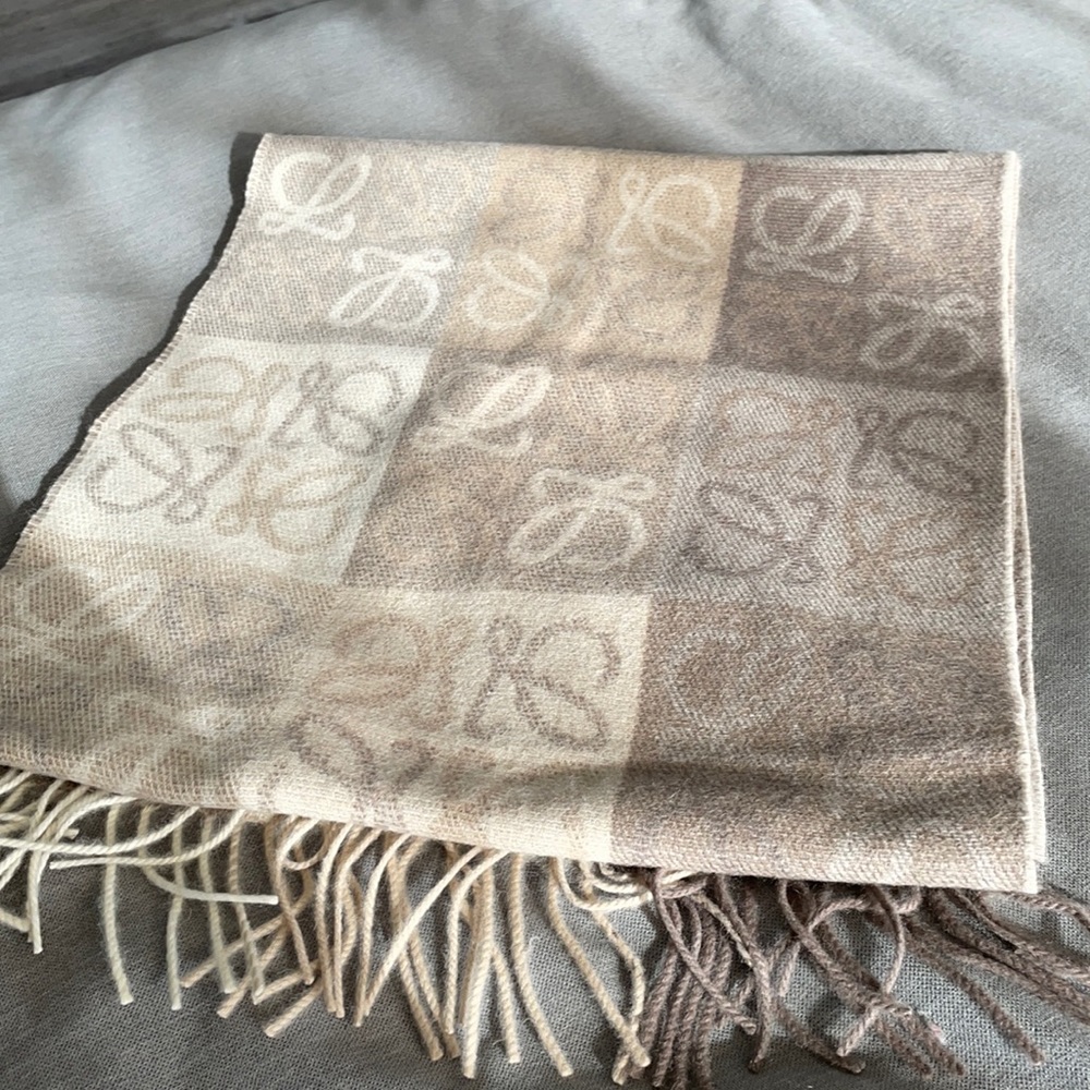 Loewe anagram scarf in wool and cashmere